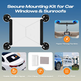 Uthpra Starlink Mini robust-bracket protects against scratches and shocks.