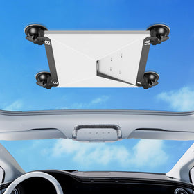 Uthpra Starlink Mini suction-cup attachment for secure hold on glass surfaces.