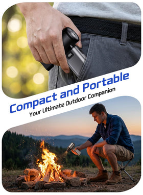 UTSRABFA portable cordless blower ideal for car vents and keyboards
