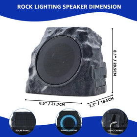 Uuffoo rock speaker 2-pack patio design blends with decor.