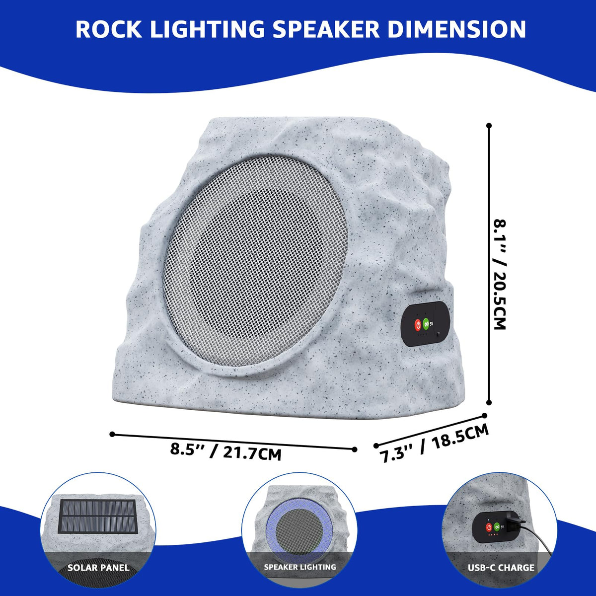 uuffoo rock speaker poolside music with splash resistance.