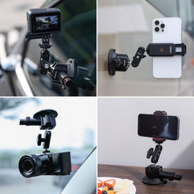 UURig SC-01 360° ball head enables versatile multi-angle adjustments.