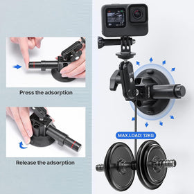 UURig SC-01 industrial-grade air pump suction cup delivers strong hold.