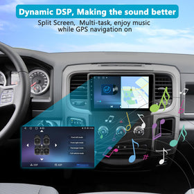 UUTouIoI lifestyle driving shot showing navigation on screen for hands-free guidance