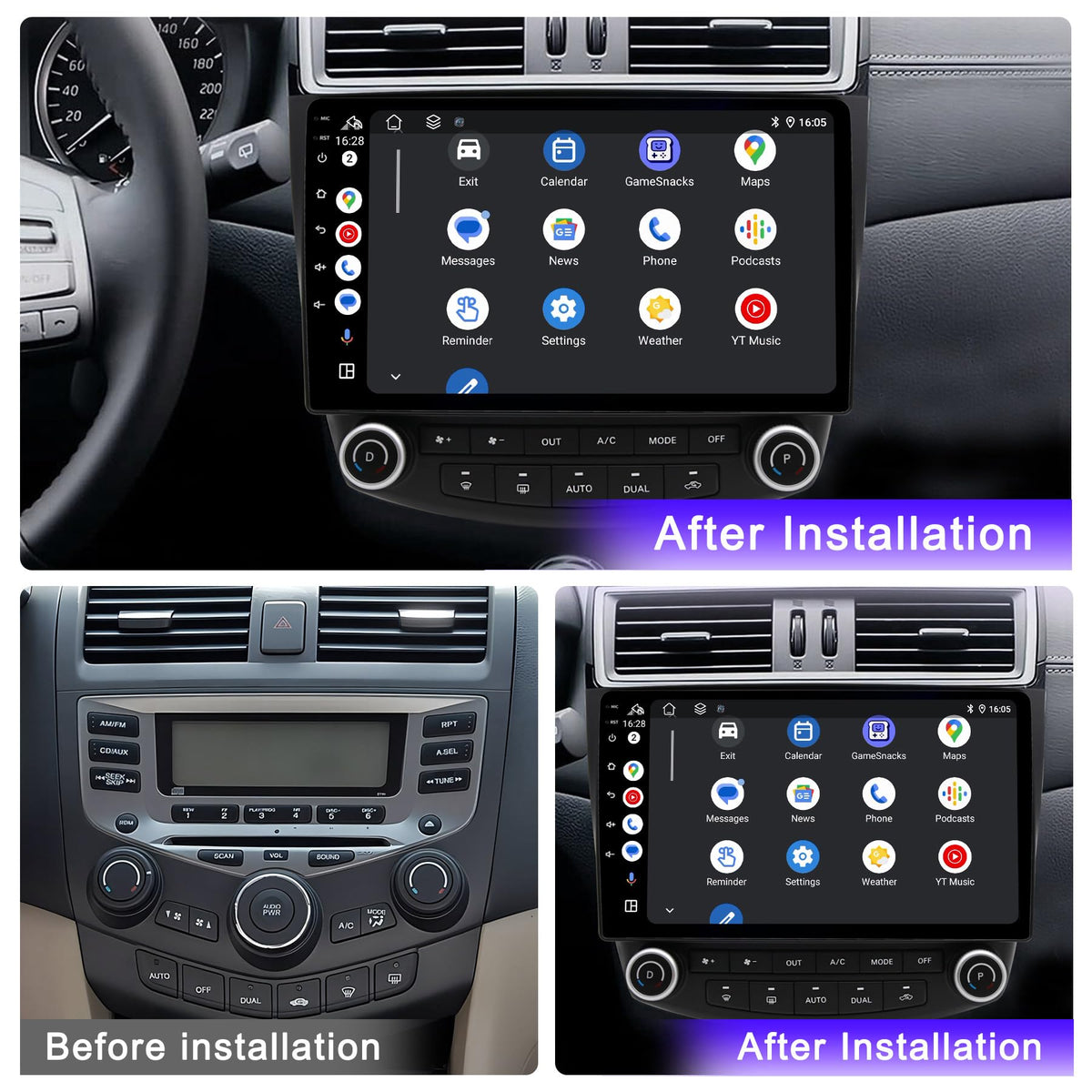UUTouIoI car radio with built-in GPS and Wi-Fi for online and offline maps