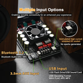 UwayKey USB and AUX port detail demonstrating versatile inputs and format support