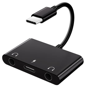 UWECAN USB-C headphone adapter with dual jacks for shared listening on the go.