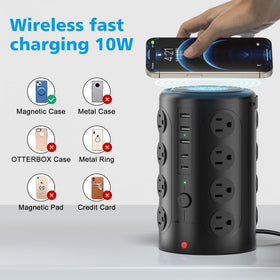 UWIWUTEI long 10ft power cord and plug pictured for flexible placement benefit
