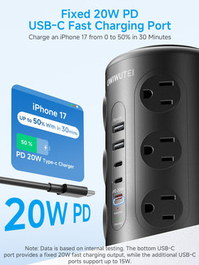 UWIWUTEI top showing wireless pad and pop-up night light, easy cable-free charging