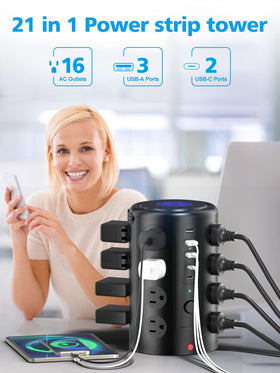 UWIWUTEI top ports closeup with USB‑C and USB‑A visible for fast direct charging