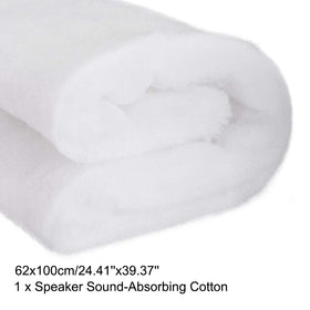 uxcell bass clarity shot showing sound-absorbing cotton in a speaker cabinet