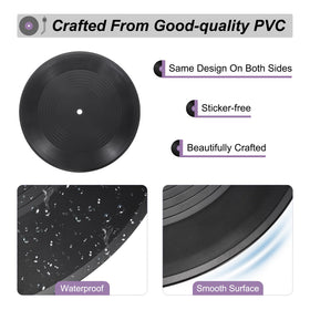 uxcell blank vinyl record canvas for painting and customization at home.