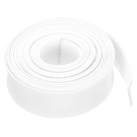 uxcell expandable sleeving in white with 25 ft length for cable protection.