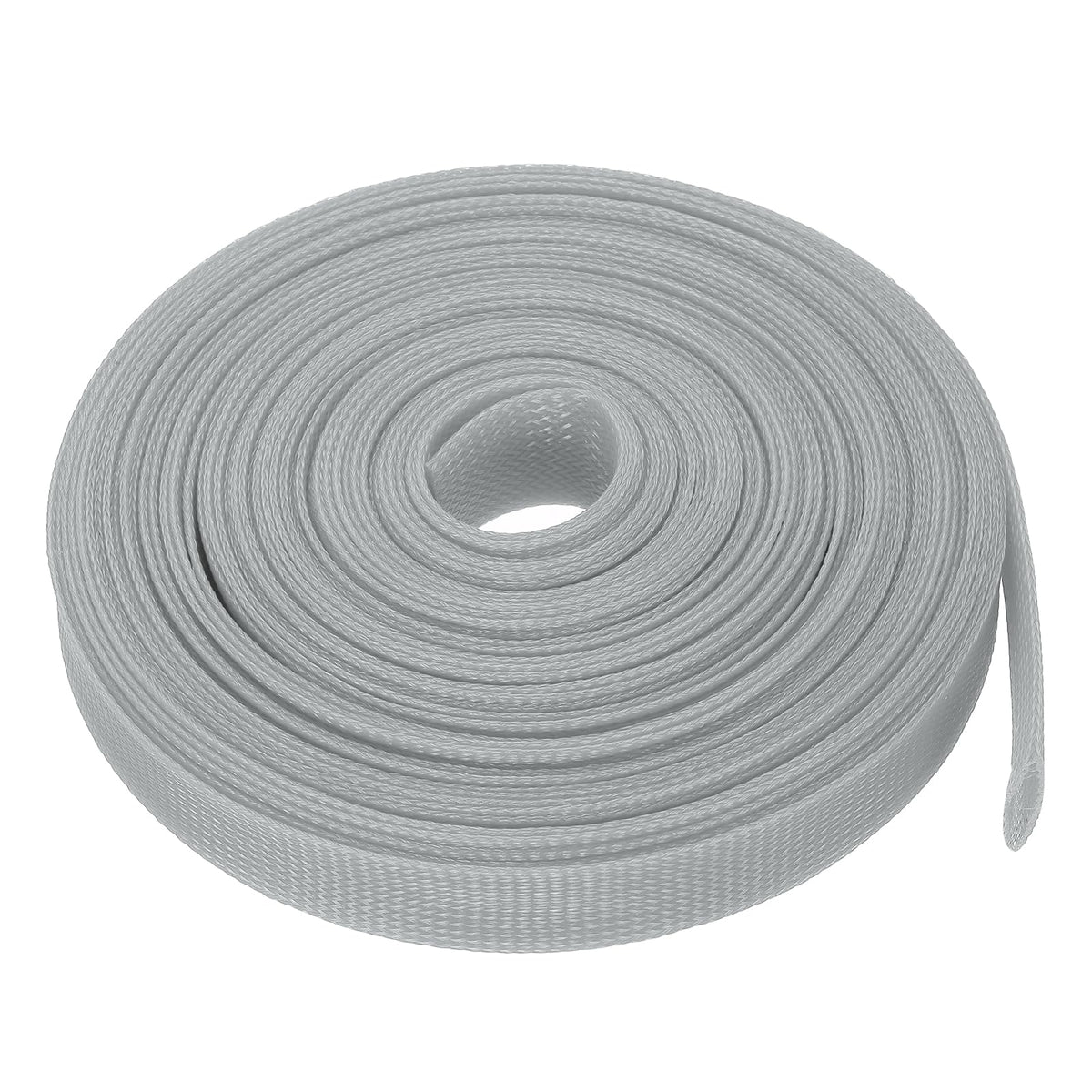 uxcell expandable sleeving 50ft gray protects and organizes bundles of cables