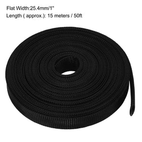 uxcell expandable sleeving 50ft length enables long runs with simple cuts.