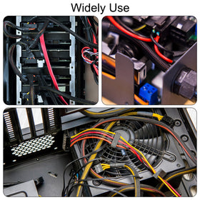 uxcell expandable sleeving easy installation for tidy electronic wiring.