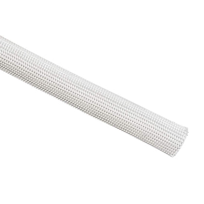 uxcell front packaging of 12mm fiberglass sleeve showing product length and benefit