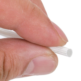 uxcell white fiberglass sleeve for fuel lines and decorative lights insulation.