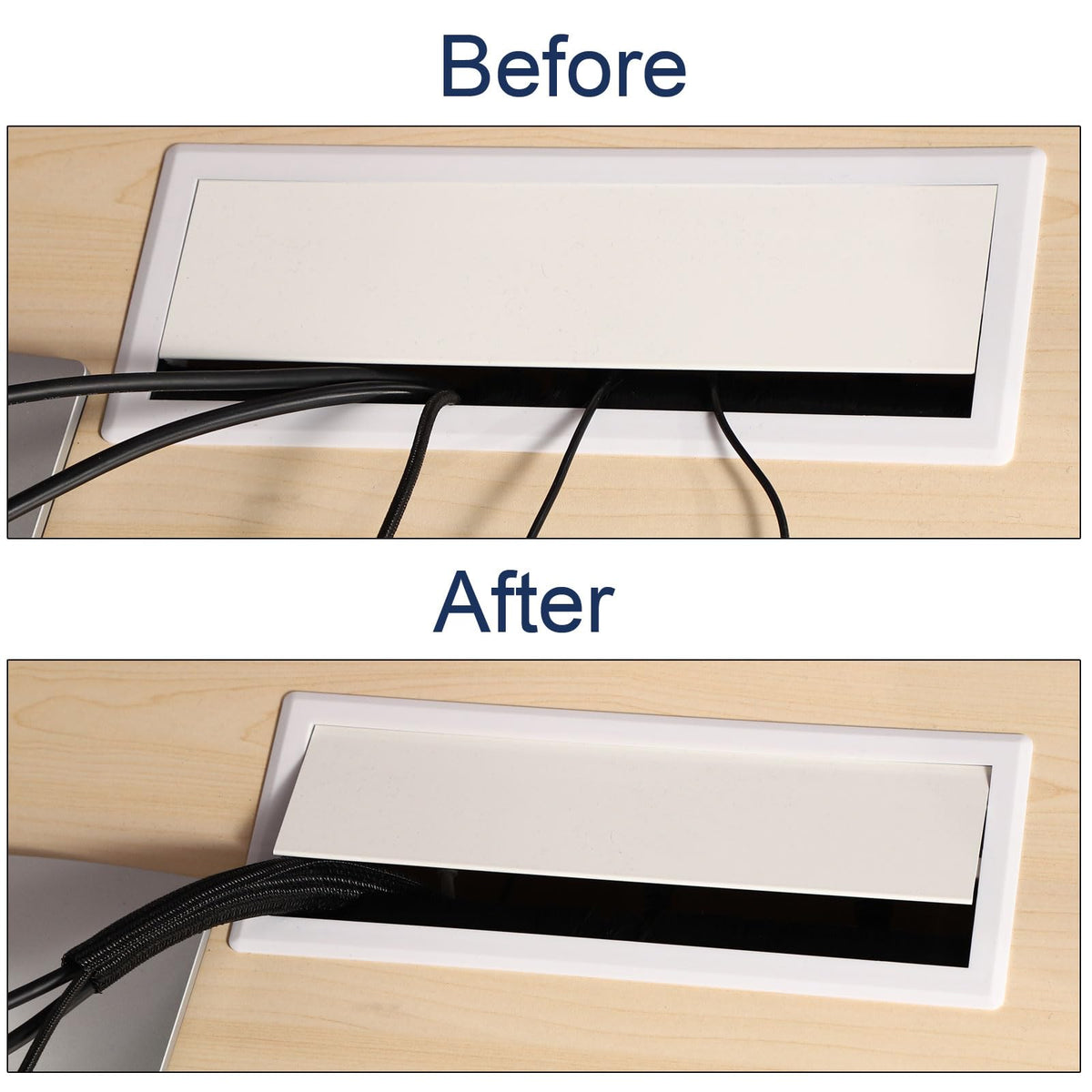 uxcell in use behind TV demonstrating concealed cables and cleaner setup benefit