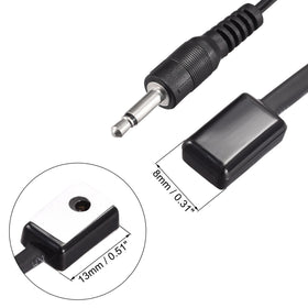uxcell IR emitter placed on device IR window in use, enables concealed device control