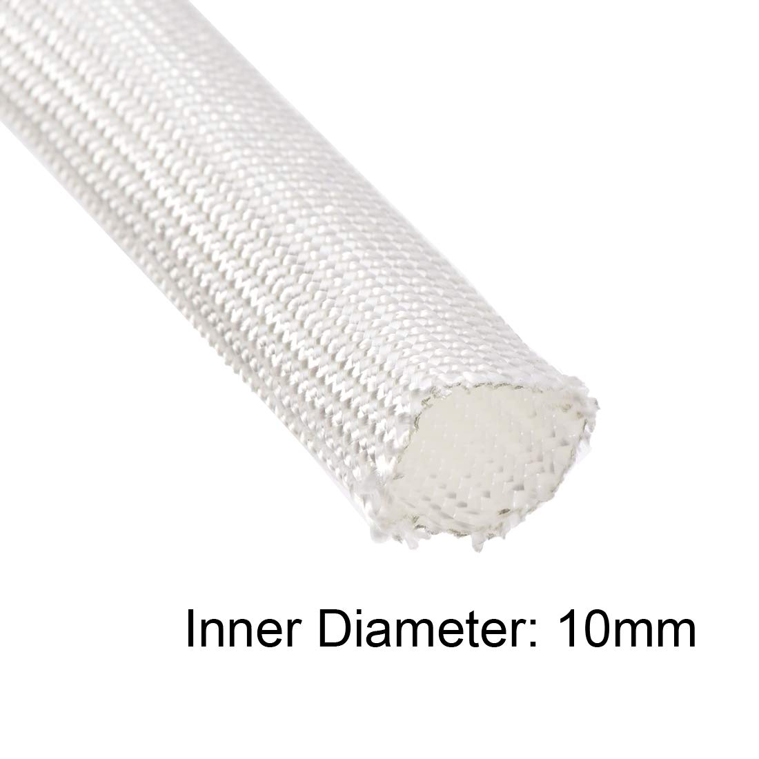 uxcell sleeve next to ruler showing 3.0m length and 10mm diameter scale