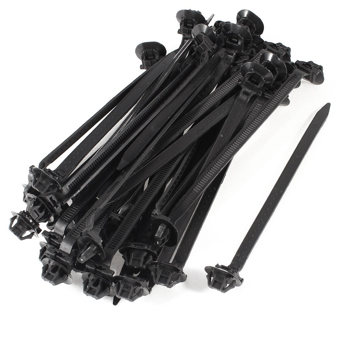 uxcell nylon oval auto push mount cable tie securing interior cables neatly