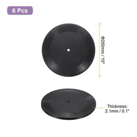 uxcell pvc plain vinyl records with retro texture for easy DIY projects.