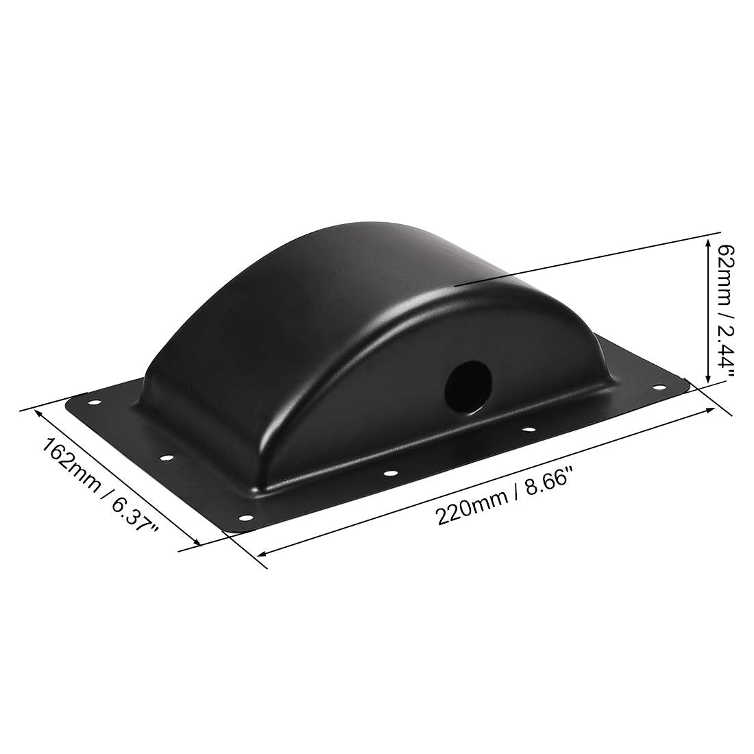 uxcell recessed speaker handle pack displaying two black handles ready for installation