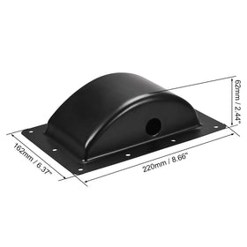 uxcell recessed speaker handle pack displaying two black handles ready for installation