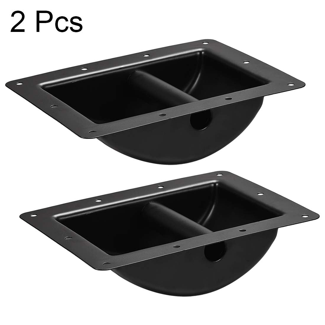 uxcell recessed speaker handle side angle highlights sturdy metal construction and durable grip