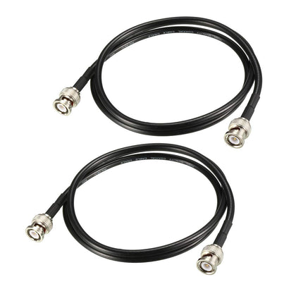 uxcell RG58 BNC front packaging showing two 3.3 ft cables and labeling for quick identification and convenience