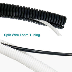 uxcell white split loom neatly conceals and shields home and office wiring