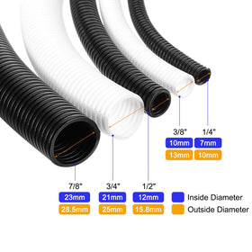 uxcell wire protector tubing with split design enables easy installation and organized cables