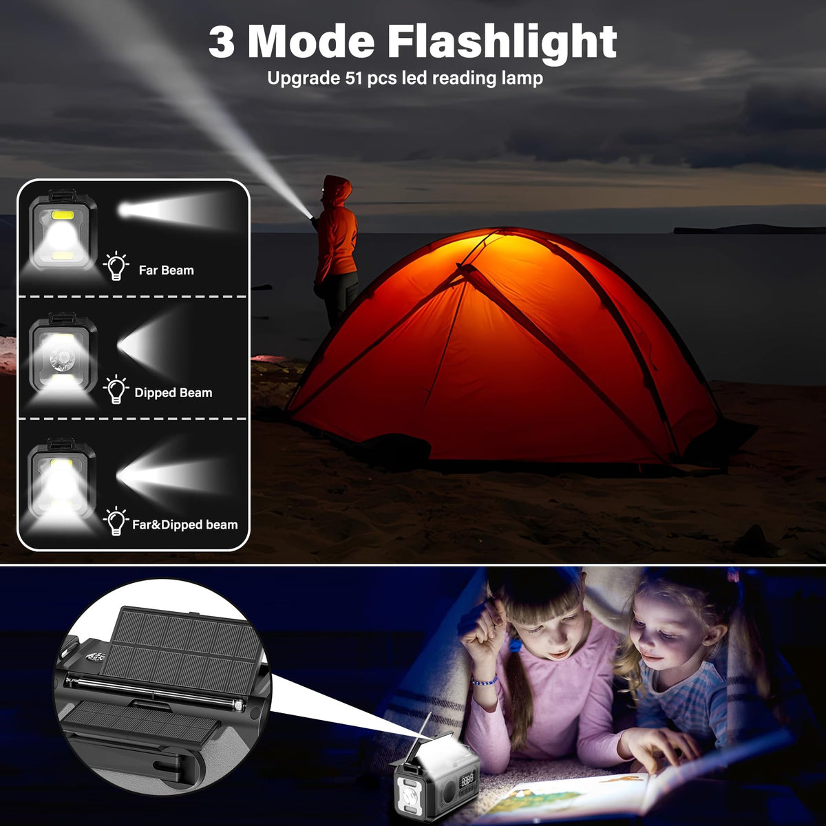 UYEIKMLOP compact design with strap enhances portable emergency preparedness