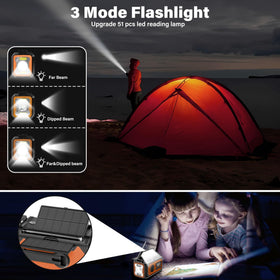 Multifunction flashlight and compass for outdoor safety and navigation.