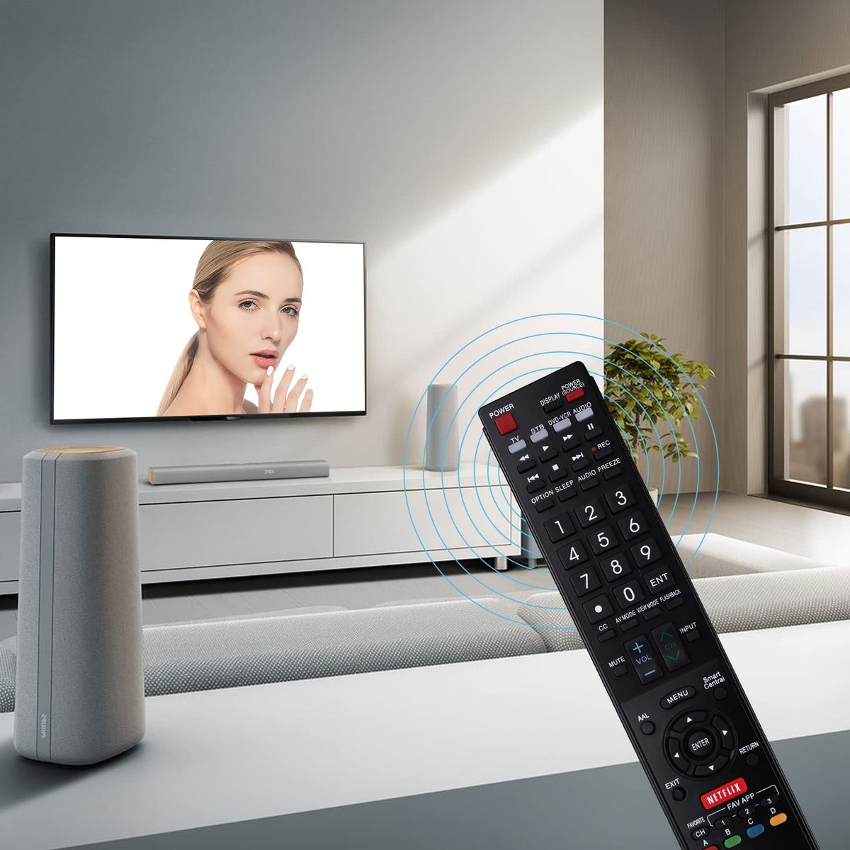 Uyibii remote battery slot, easy AA battery setup