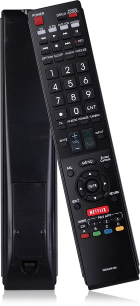 Uyibii remote for Sharp Aquos, front view for universal control