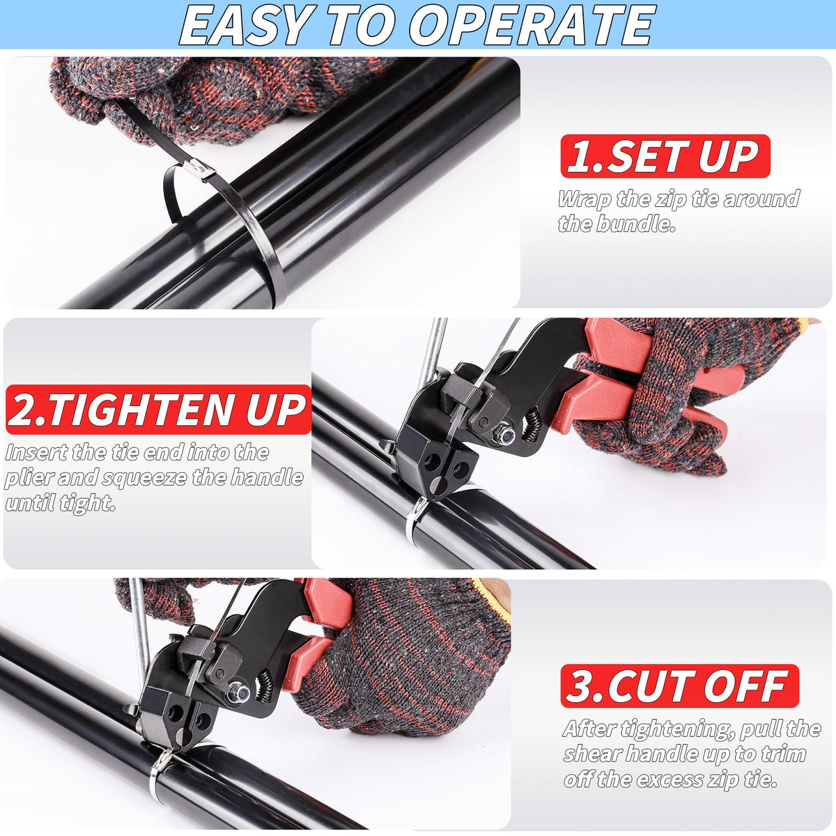 UZLU anti-rust stainless steel zip ties resist weather for outdoor use.