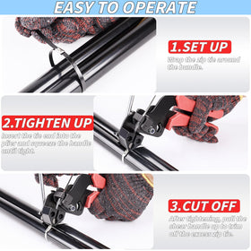 UZLU anti-rust stainless steel zip ties resist weather for outdoor use.