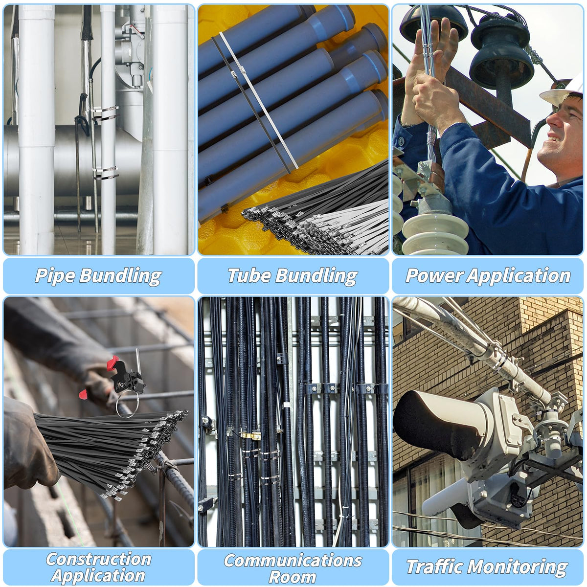 UZLU outdoor-ready cable ties endure sun and temperature extremes.