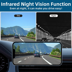 Uzone Wireless Backup Camera 2.4G Wi‑Fi app monitoring for real time view on phone.