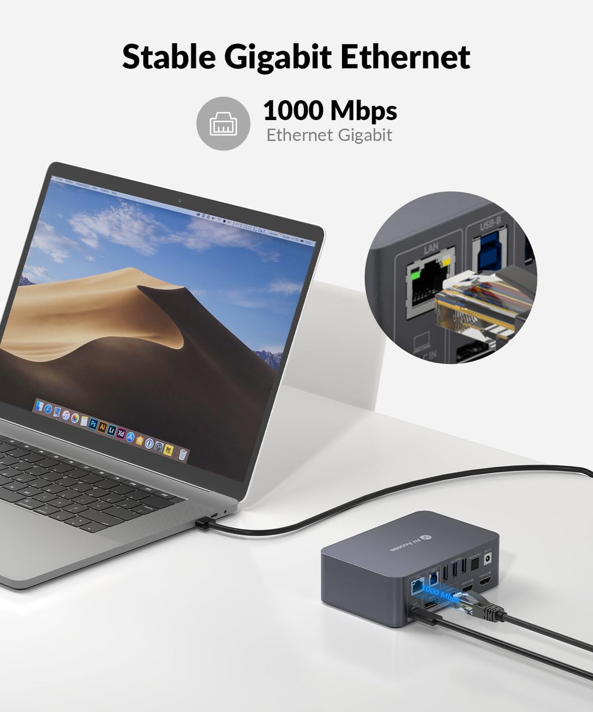 v AV Access KVM switch close-up on aluminum shell for durability