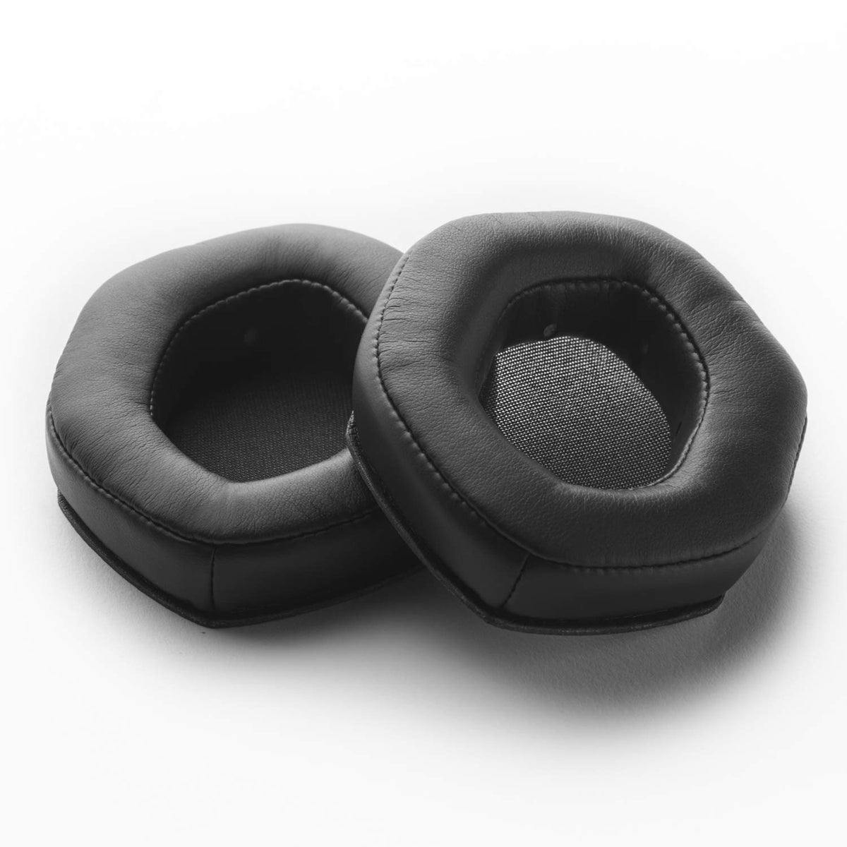 V-MODA XL cushions on the over-ear headphones, side view, offering extended comfort and isolation