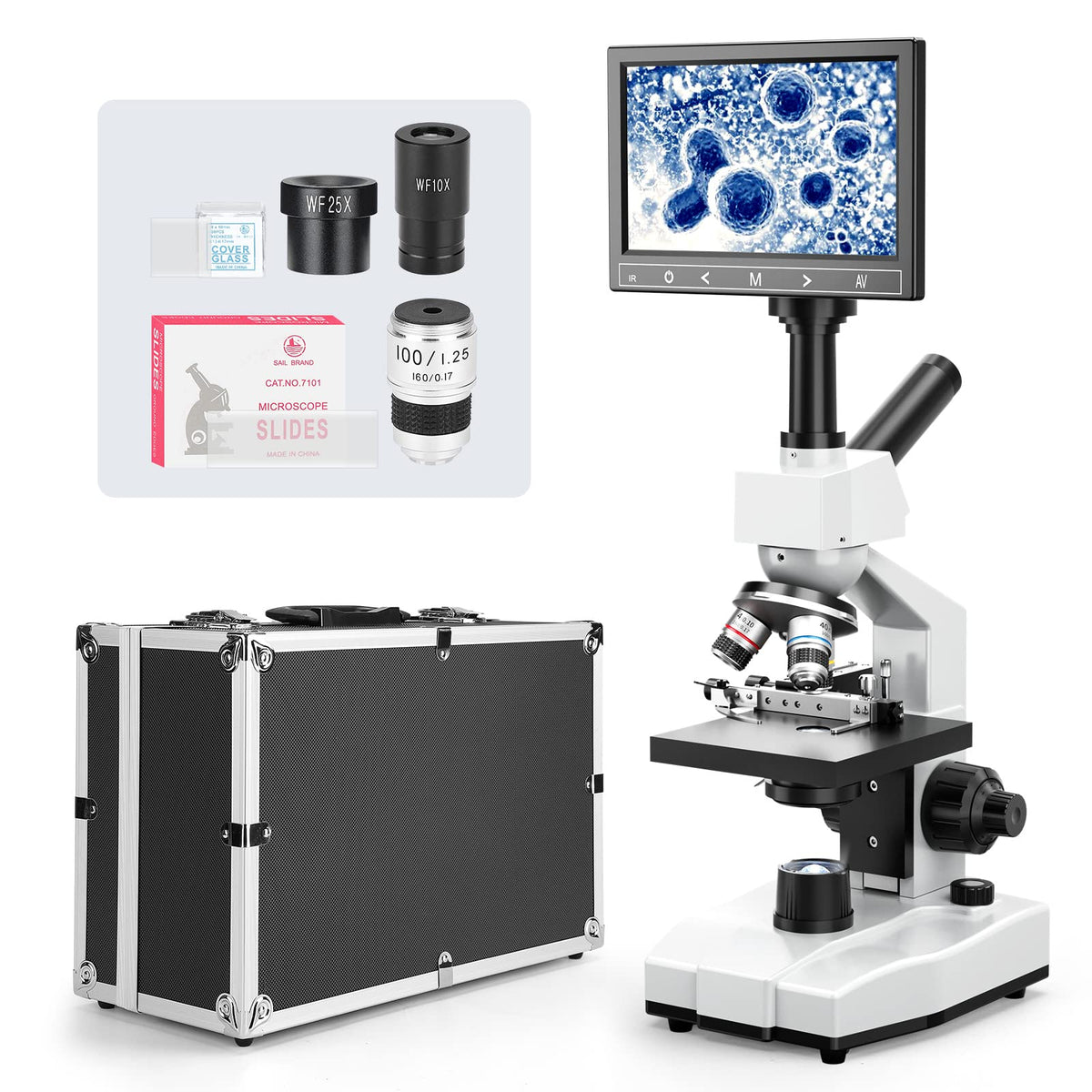 Vabiooth Blood Version microscope front view for easy setup and observation