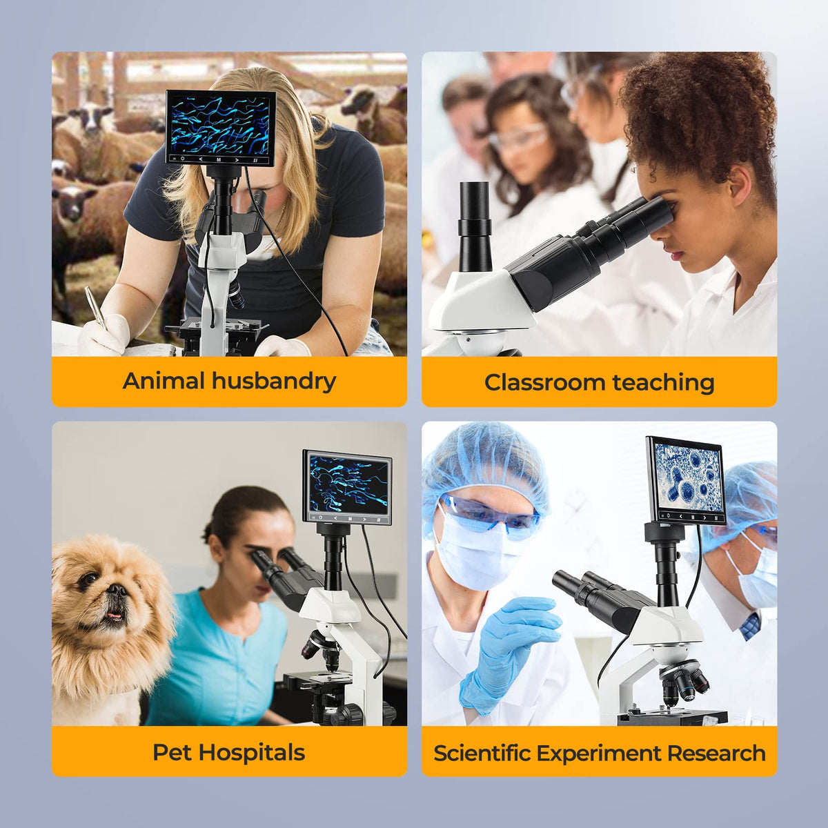 Vabiooth microscope designed for portable field use and on-site observations
