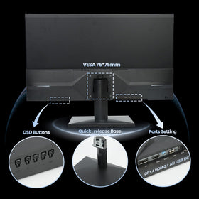 VAIMI FreeSync minimizes tearing for seamless gaming visuals.