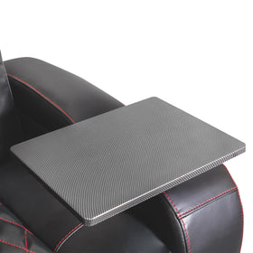 Valencia tray table angle adjustment for comfortable viewing angles