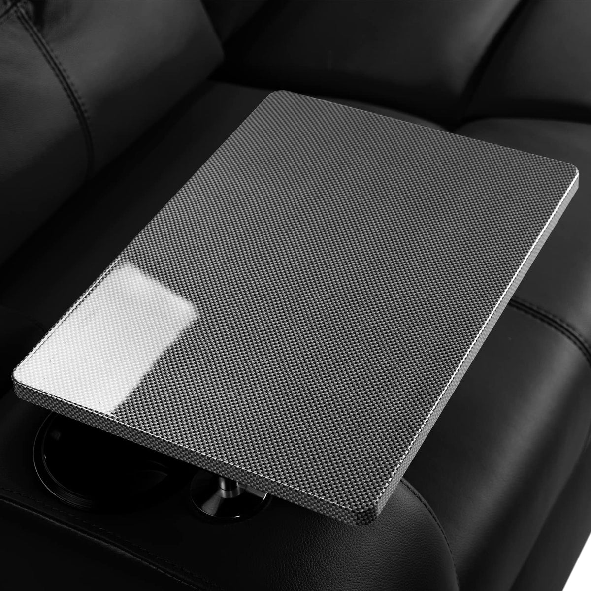 Valencia tray table installs in seconds without tools