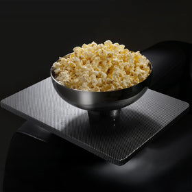 Valencia tray surface offers spacious space for snacks and remotes