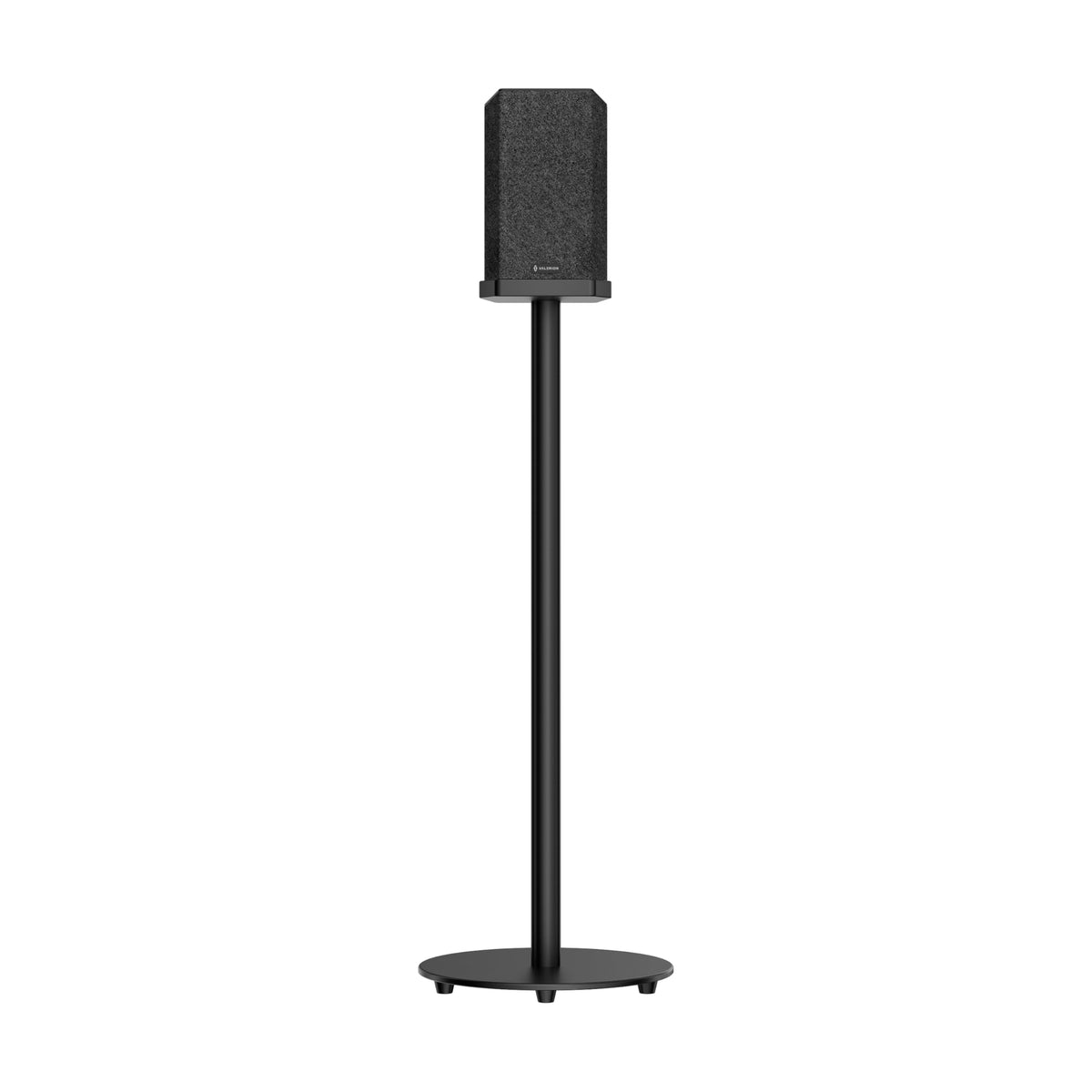 Valerion ThunderBeat stand side view highlighting minimalist design for sleek home theater